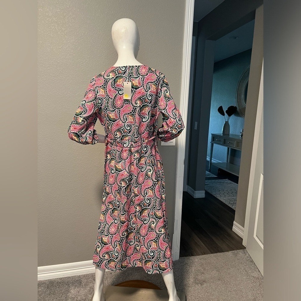 NWT Boden Daria Cotton Midi Dress in Blue Lyst Size 10 - Picture 4 of 13